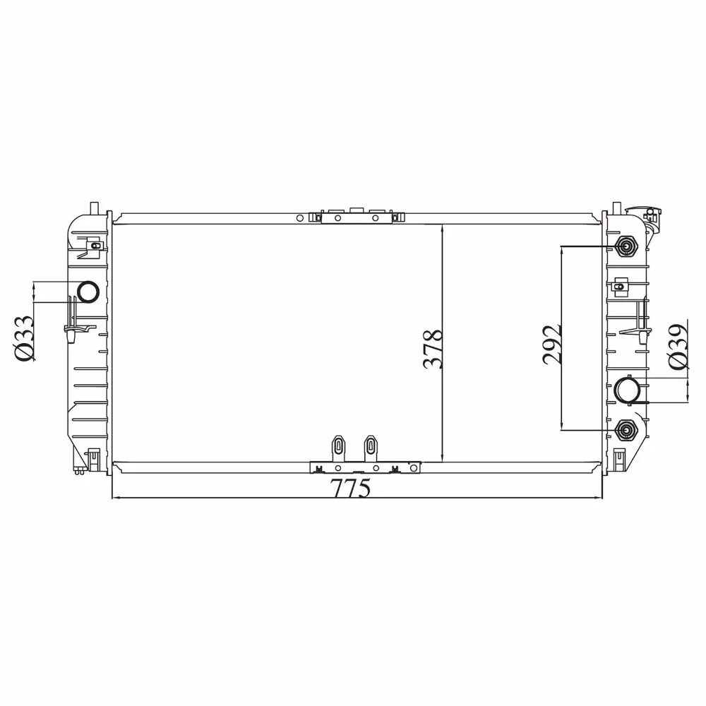 Автомобиль Новый радиатор для 2000-2005 Buick Lesabre Pontiac Bonneville 3 8 V6 MT AT |