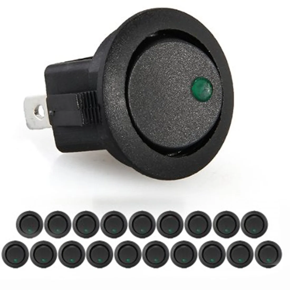 Dewtreetali Новое поступление мини 20 LED клавишный индикатор переключатель 3 Pin ВКЛ-ВЫКЛ
