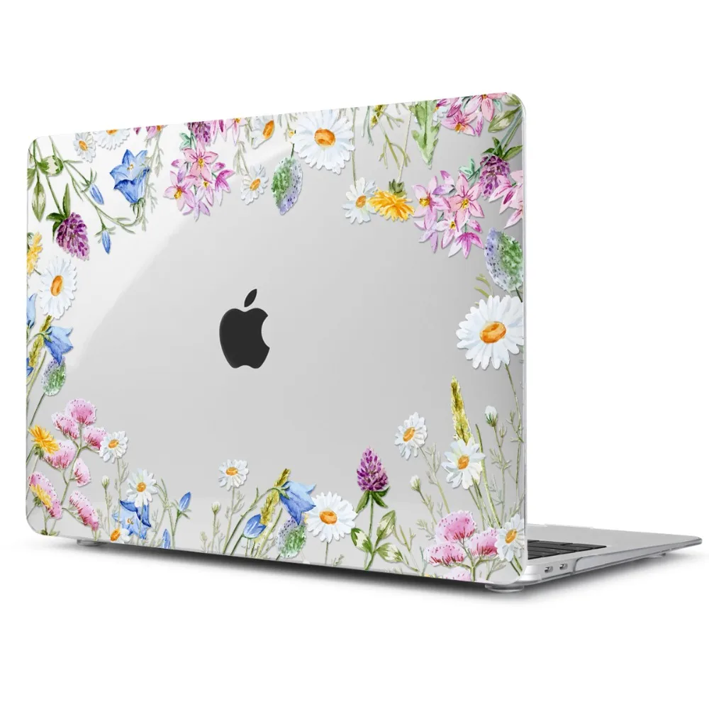 Batianda милые цветы 4в1 жесткий чехол с клавиатурой для MacBook Air Pro retina 11 12 13 15 Touch Bar A1989 A1708 A1990