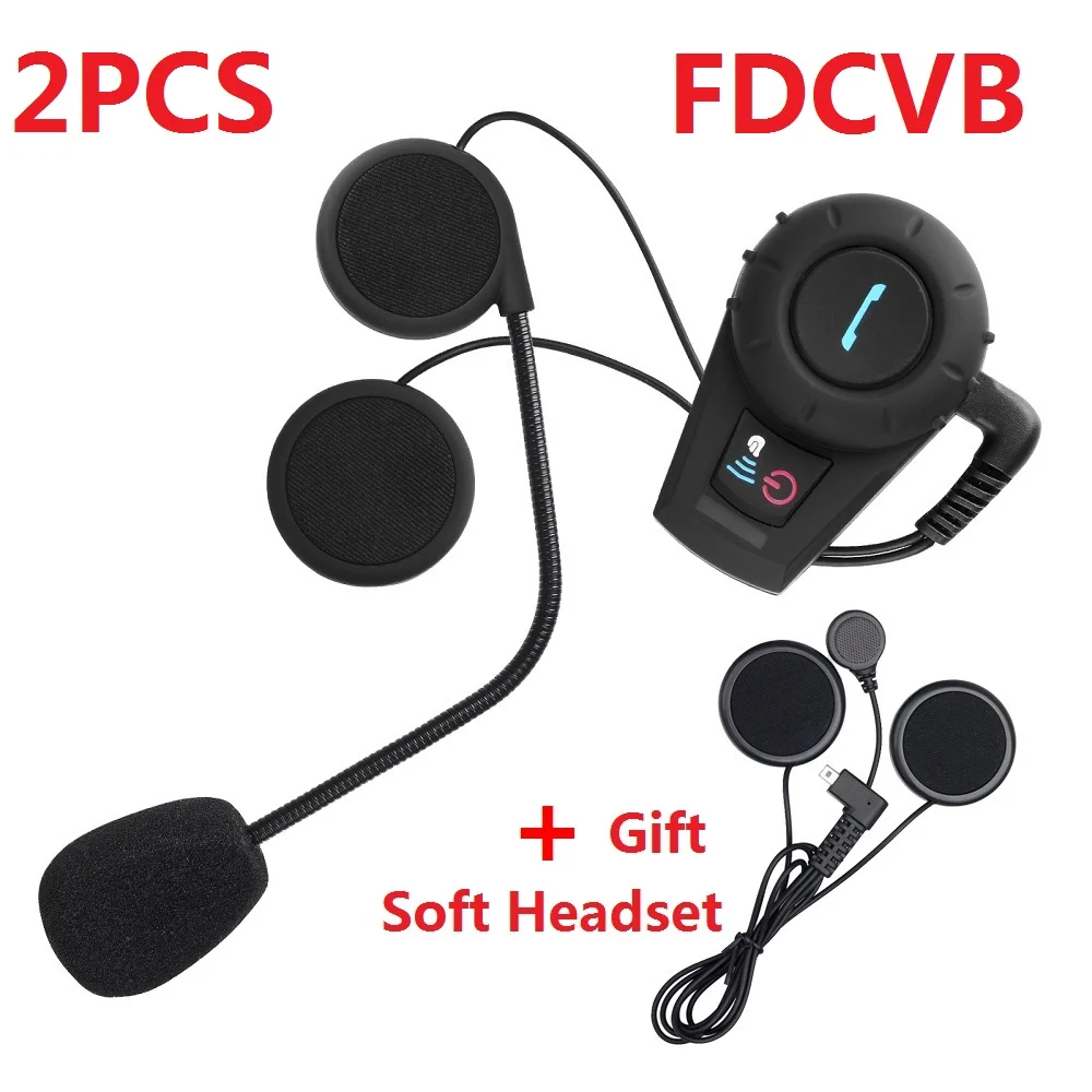 2 шт. FreedConn FDCVB мотоцикл Bluetooth шлем домофон BT с подарок мягкие гарнитуры|Наушники
