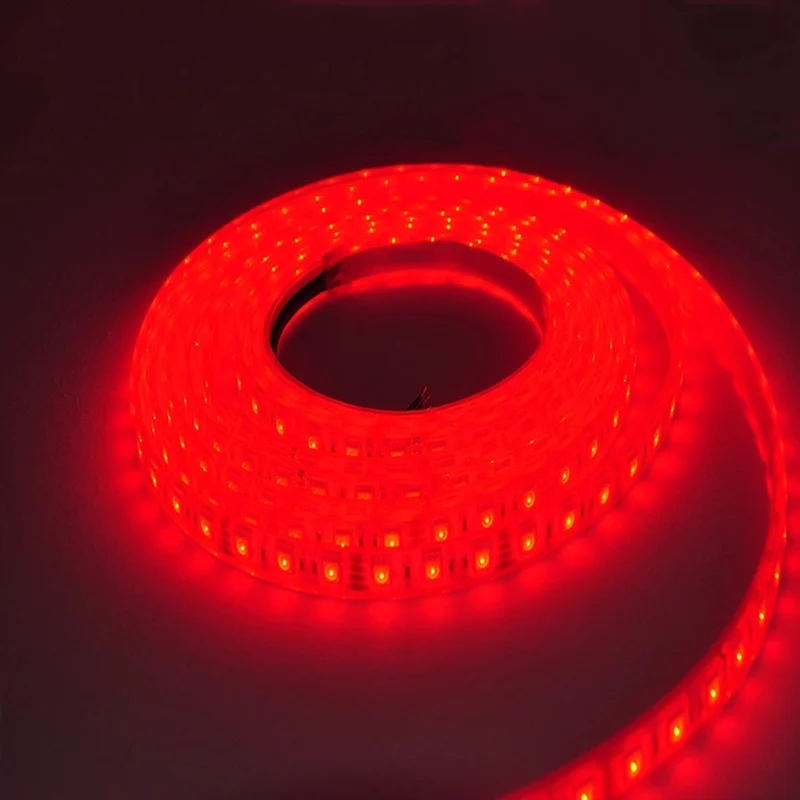 12 В постоянного тока, светодиодный светильник, лента RGB SMD5050, доступные для помещений, рождественские украшения, 5 м, светильник с вырезанной светодиодной лентой, светильник