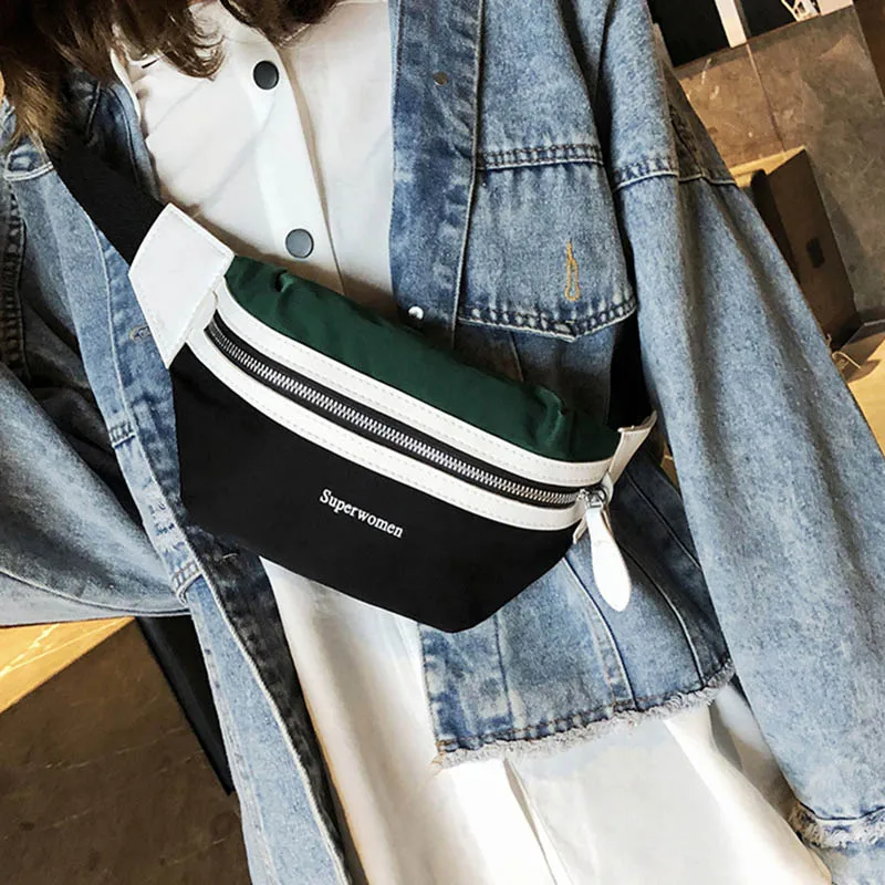

1 Pcs Women Shoulder Waist Bag Zipper Canvas Fashion for Mobile Phone Keys Best Sale-WT