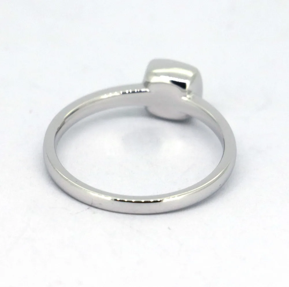 Wellmade одноцветное стерлингового серебра 925 пробы и природных перидот stackable Ring