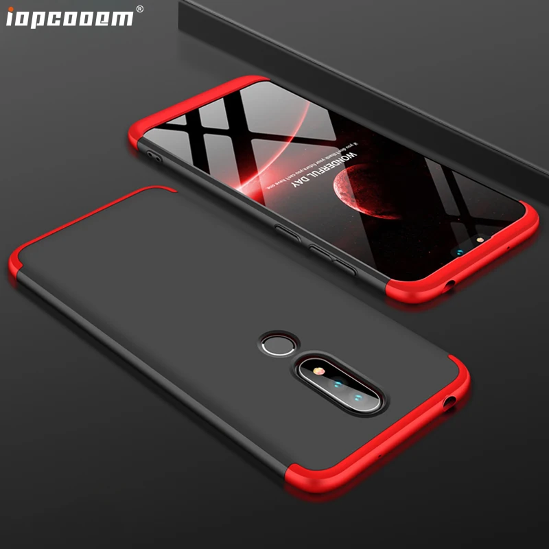 

Case For NOKIA X6 2018 Case For NOKIA 6.1+ 3 in 1 comprehensive Hard Protective Phone Cover For NOKIA 6.1 Plus Coque 5.8 inch