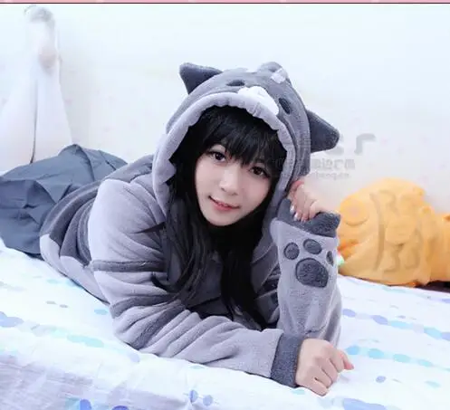

Anime Kawaii Animal Maneki Neko Atsume Lucky Cat Cosplay Costume Women Girls Cute Neko Atsume Sweater Hoodie Jacket