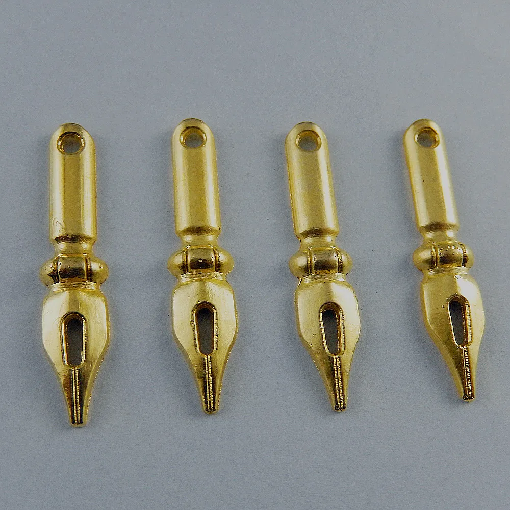 20 штук в партии креативные подвески из золотого сплава с наконечником ручки