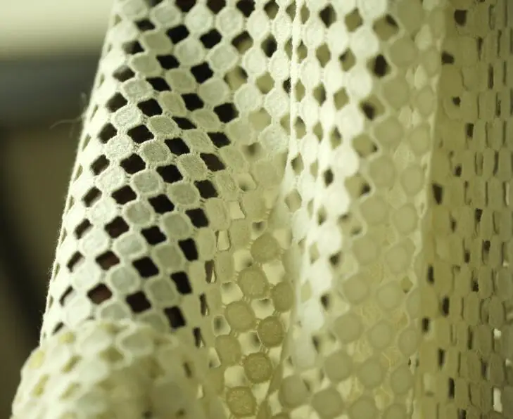 Вышивка полые Перспектива Хлопок Кружева платье шелковой ткани скрапбукинга