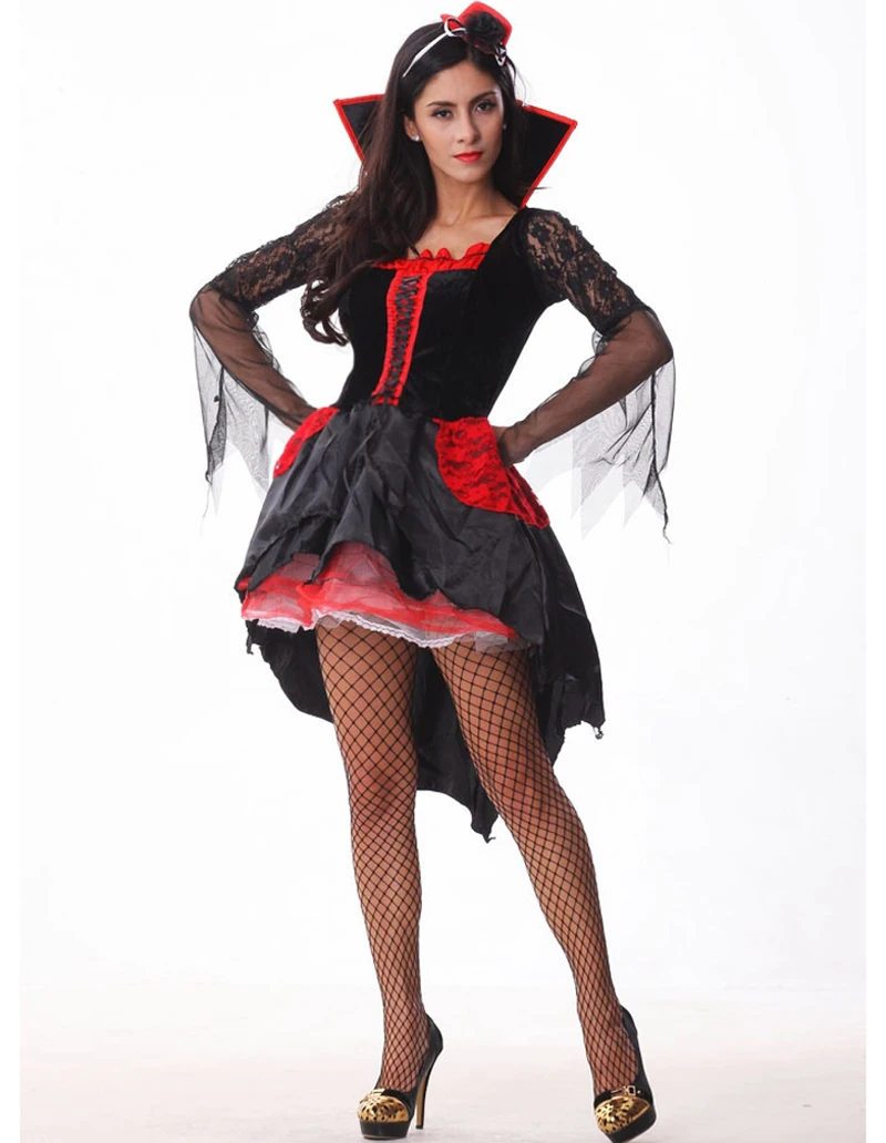 Платье с высоким воротом и шляпой платье для Хэллоуина | Тематическая одежда