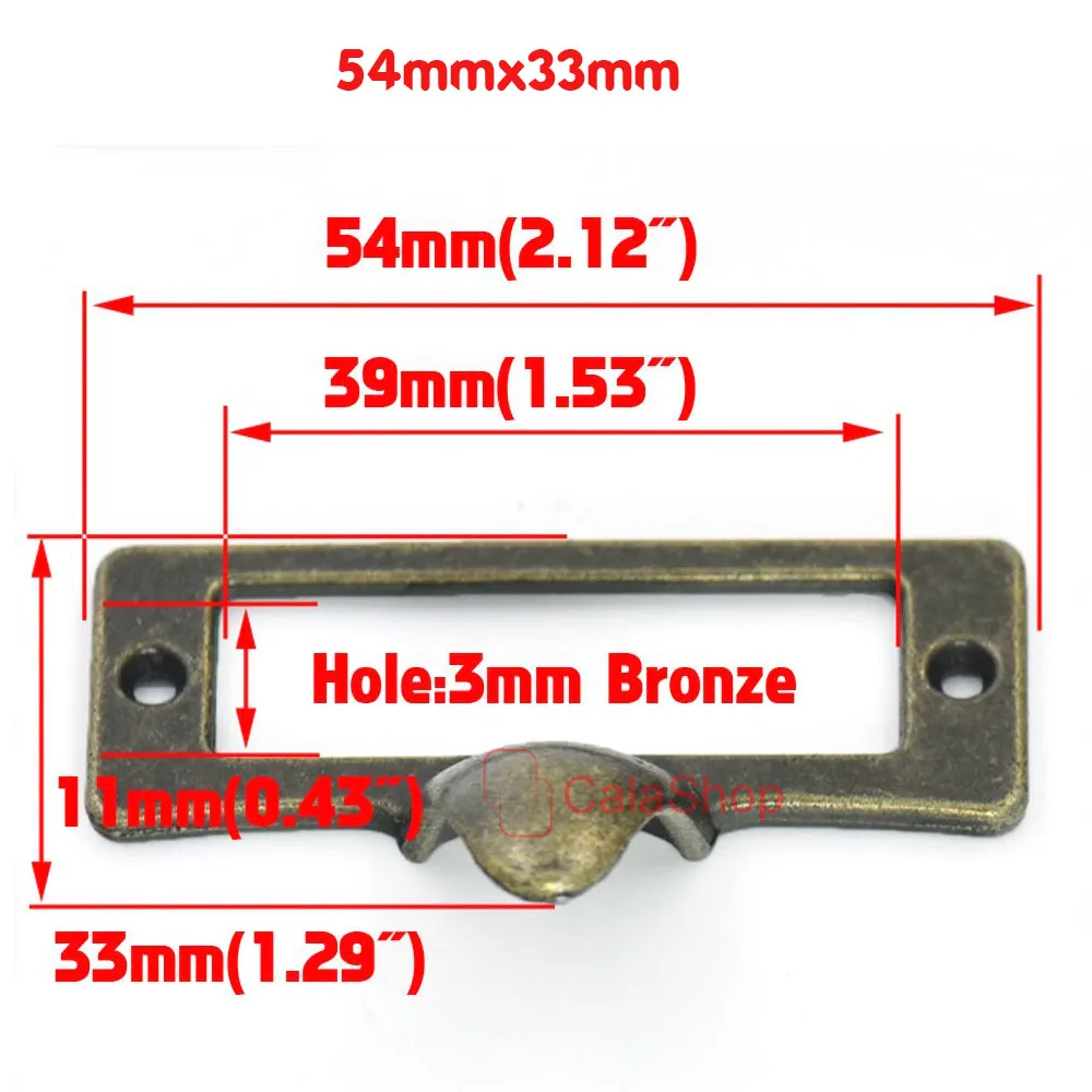 5 шт./лот бирка для ящика Офисная папка ручка домашнего шкафа держатель карт с