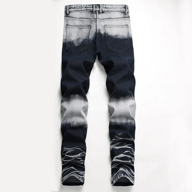 Новинка весны 2019 уличная Мужская одежда модные рваные джинсы с дырками