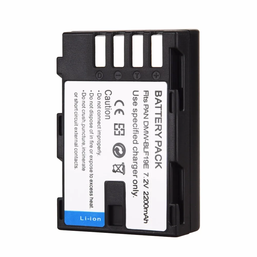 2200 мАч запасная Батарея цифровой камеры DMW BLF19E BLF19 для Panasonic Lumix DMC GH3 GH4