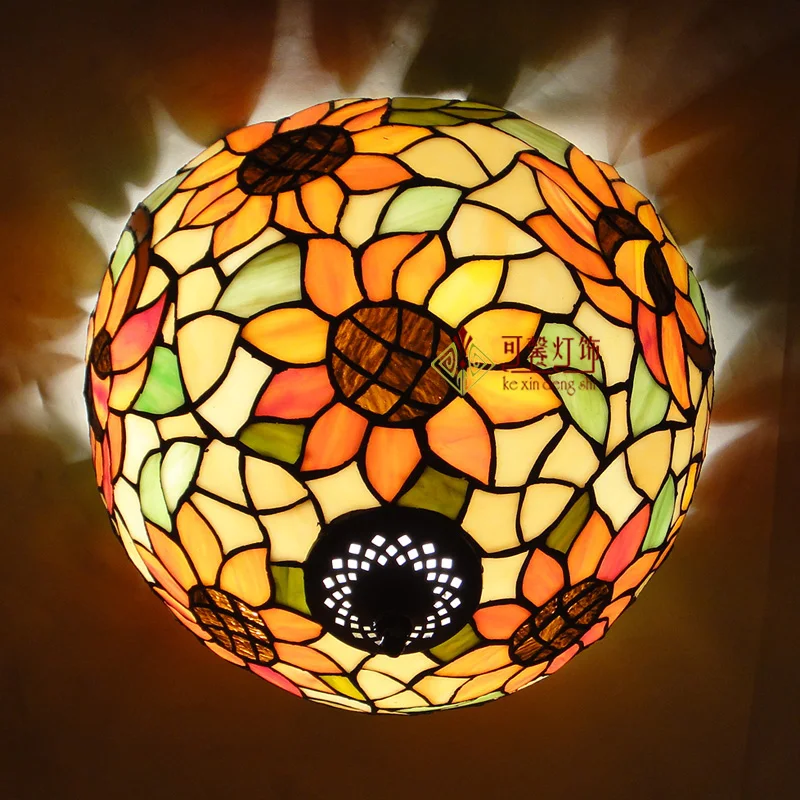European garden balcony bedroom corridors lobby ceiling lamps Tiffany art LED corridor lamp | Освещение
