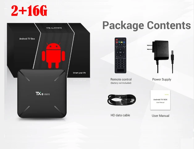 26 16g Tanix TX6 Мини Android 9,0 ТВ приставка 2G 16G Allwinner H6 четырехъядерный 2,4G Wifi vs x96 MINI tx3 mini 4K медиаплеер - Цвет: 26 16g