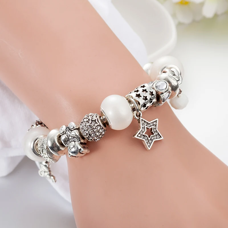 VIOVIA Новые Искусственные стеклянные бусины и оригинальные браслеты для женщин