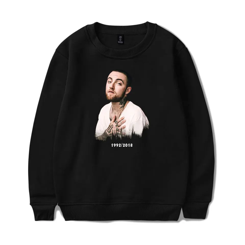 2018 Mac Miller свитшоты для мужчин Повседневная Толстовка с круглым вырезом Harajuku