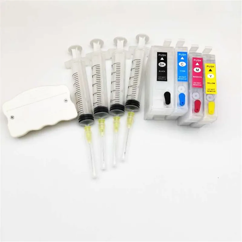Vilaxh WF3725 многоразовый чернильный картридж без чипа + T34 34 XL чип Resetter для Epson WF3720 WF