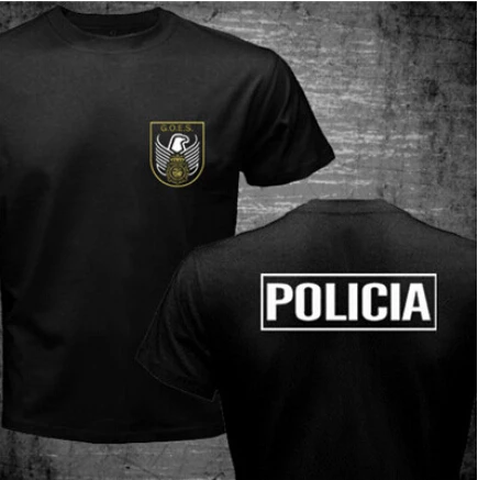 Espana Policia испанская национальная полиция Espana Policia Cnp Uip УПО анти бунт спецназ Geo Goes спецназ Мужская футболка классная футболка