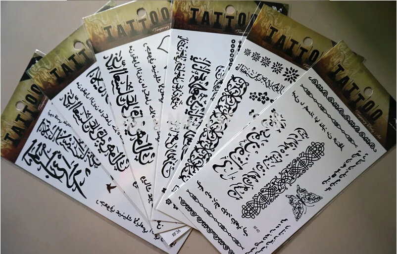 Тату временные Черные водостойкие 5 шт.|sticker tatto|tattoo stickerwaterproof tattoo sticker |