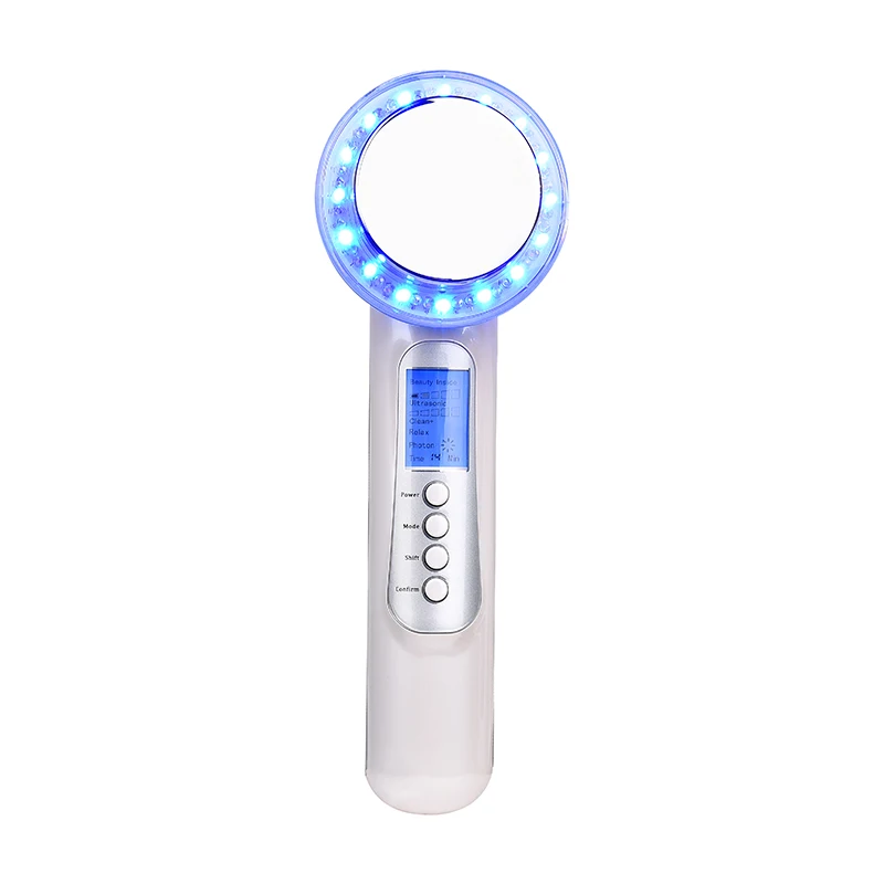 

1 mHz Ultrasonic Ion Photon Device Deep Cleanse Facial Skin Rejuvenation Collagen Stimulate Shrink Pores Face Beauty Machine