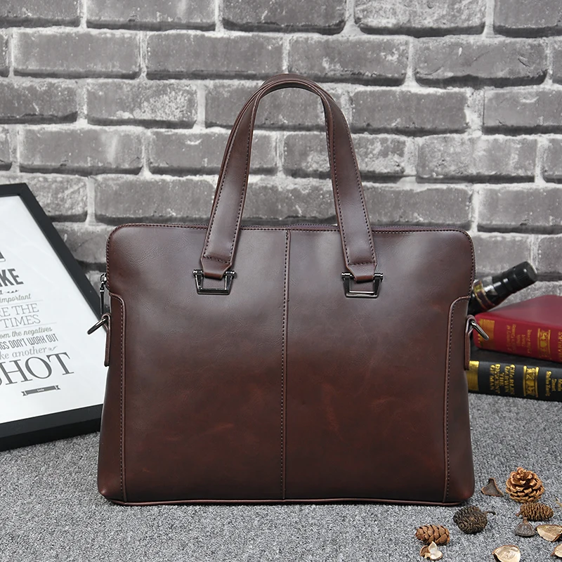 2017 Оригинальный Дизайн Портфель Новый мужская Сумка Сечение Кожаная Ретро Пакет