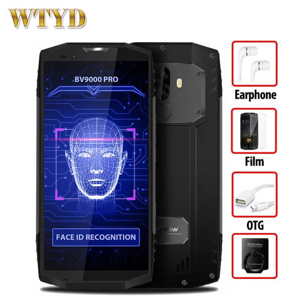 Blackview BV9000 Pro Водонепроницаемый смартфон с 5 дюймовым дисплеем ОЗУ 6 ГБ ПЗУ 128 Android 7