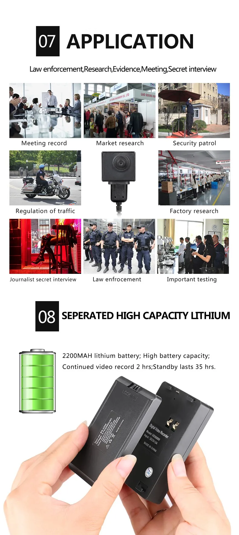1080 P Full HD полиции корпус камеры с 2.7 дюймов высокого разрешения мини DVR комплект 16X цифровой зум тела рекордер обнаружение движения Cam