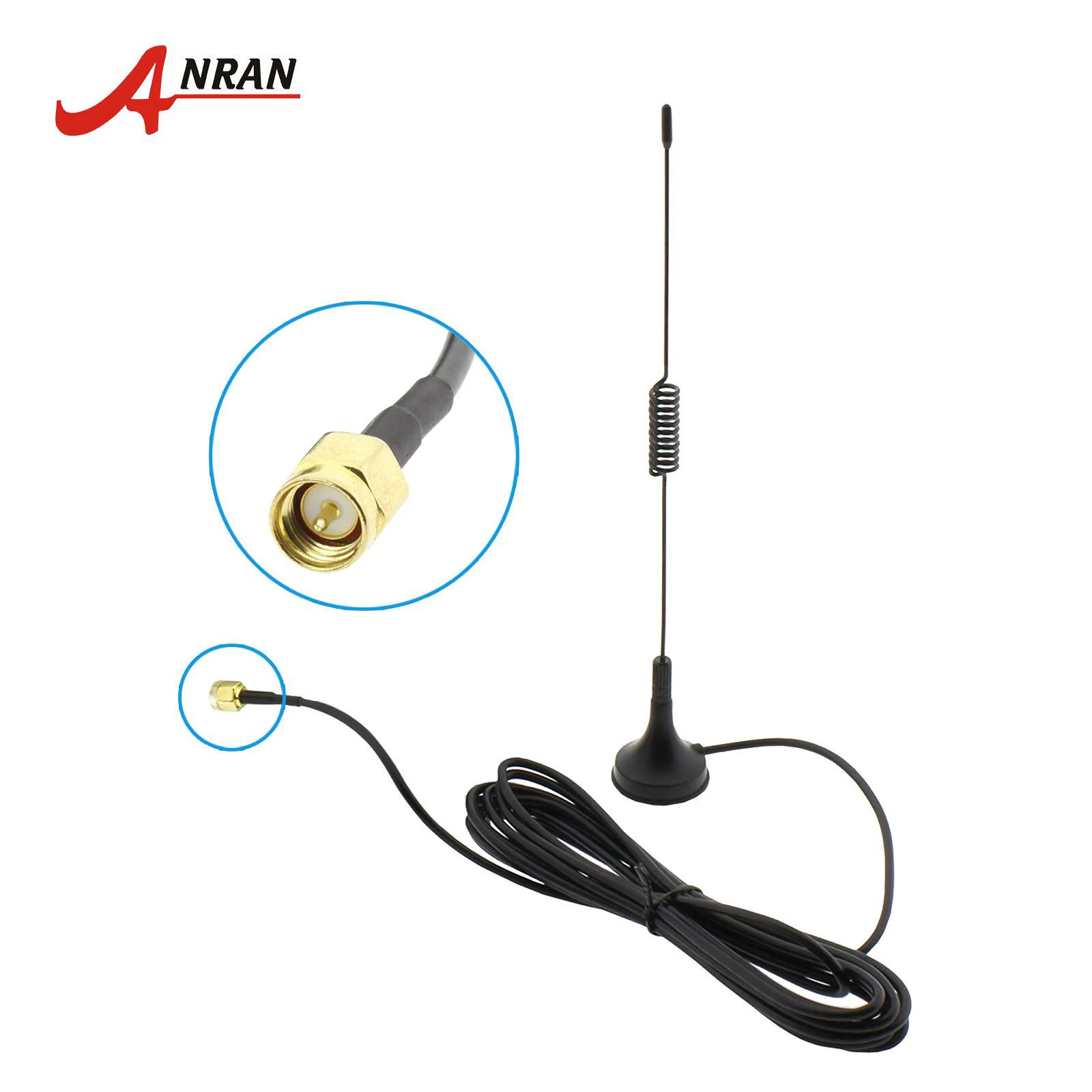 3M 10ft WiFi Antenna Extension Cable Male Connector for ANRAN Wireless Security Camera