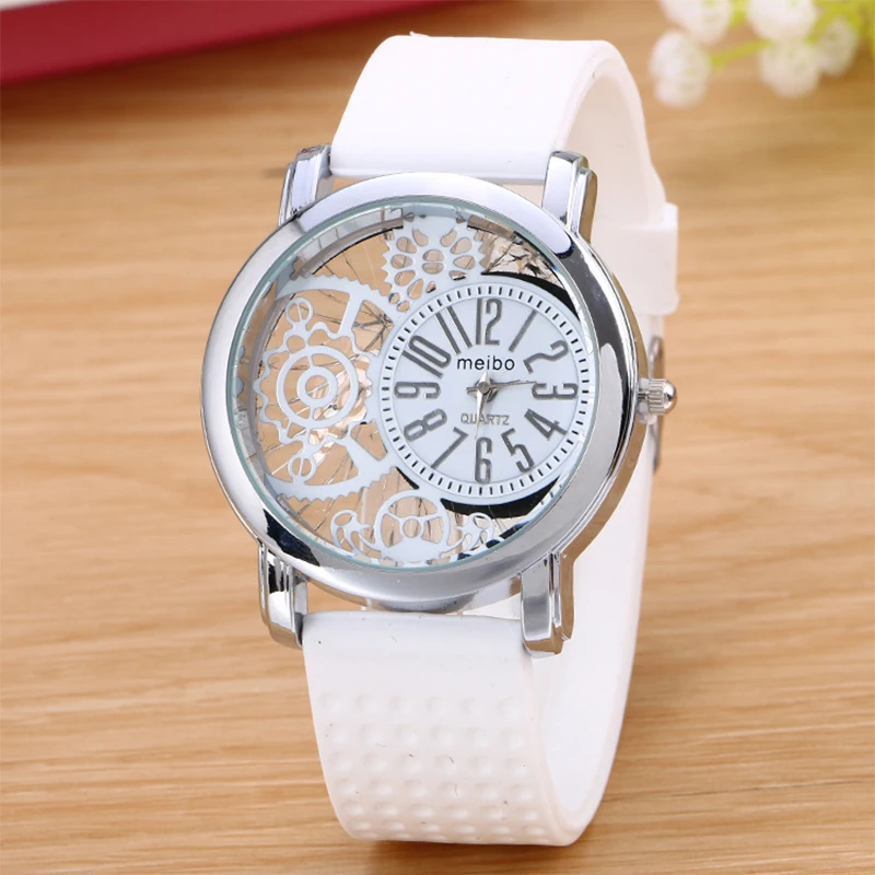 Relogio Feminino 2019 Geneva известный бренд часы Женские Простые силиконовые аналоговые