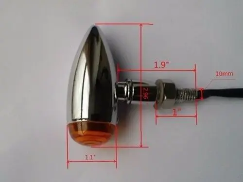 Светильник с поворотным сигналом индикаторная лампа для мотоцикла Chopper Bobber Touring