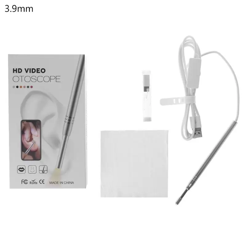 HD Ear Cleaning Inspection эндоскоп бороскоп визуальный Отоскоп камера 3,9-5,5 мм - Цвет: 1
