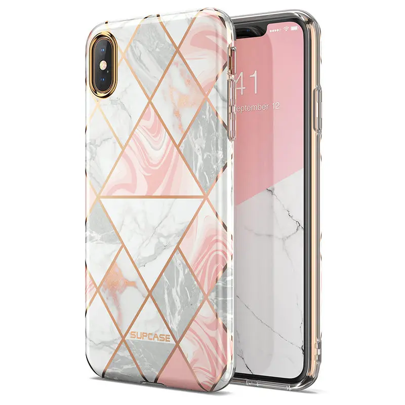 SUPCASE для iphone Xs Max чехол UB Metro Premium тонкий защитный мягкий из ТПУ розовая мраморная