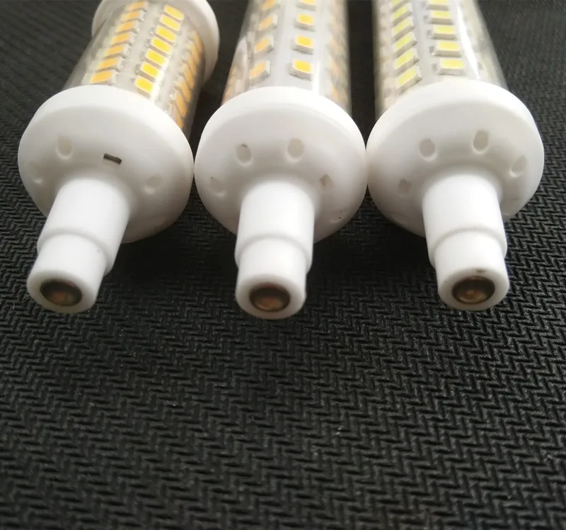 10X керамическая r7s Bombillas Светодиодная лампа 6 Вт 9 12 SMD 2835 78 мм 118 135 R7S 220 240 В