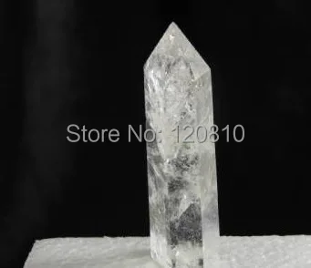 Натуральный Тибетский Phantom кварцевый камень полировка точка палочка Исцеление |