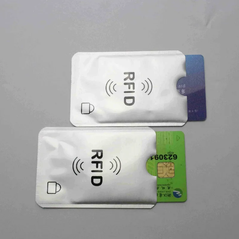 Блок экранирования RFID карты 13,56 МГц Пустая Алюминиевая фольга IC защита NFC карта безопасности Противоугонная щетка набор ID карт