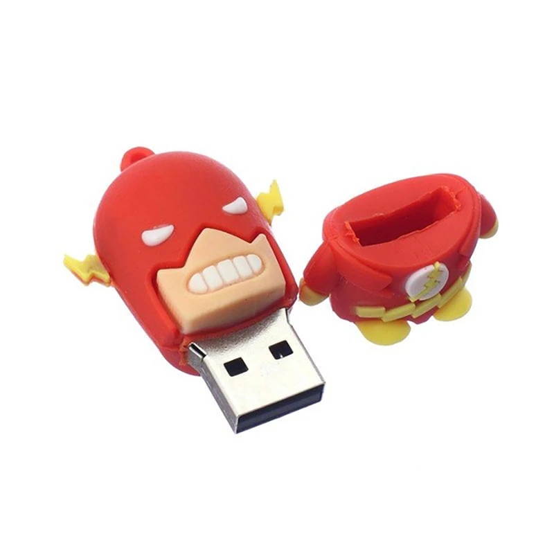Captain America Мини-usb флеш-накопитель типа «Паук», 64 ГБ, 16 ГБ, 8 ГБ, 4 Гб, 32 ГБ, портативный флеш-накопитель, 128 ГБ, карта памяти, флешка для хранения, флэш-диск - Цвет: Captain America