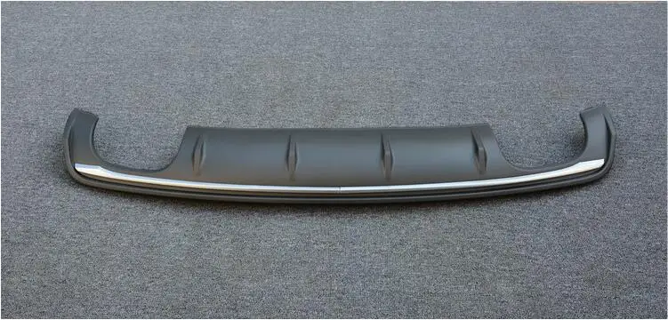 Diffuser A ABS 4 выхода заднего бампера Диффузор с выхлопными наконечниками для Audi A3 S3 2 вида стилей - Цвет: Diffuser A