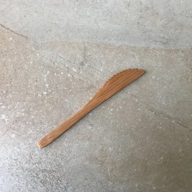 knife 16 см бамбуковый нож вилка, бамбуковый набор столовых приборов Ложка Вилка резак многоразовые бамбуковые вечерние ложки Вилка Нож - Цвет: knife