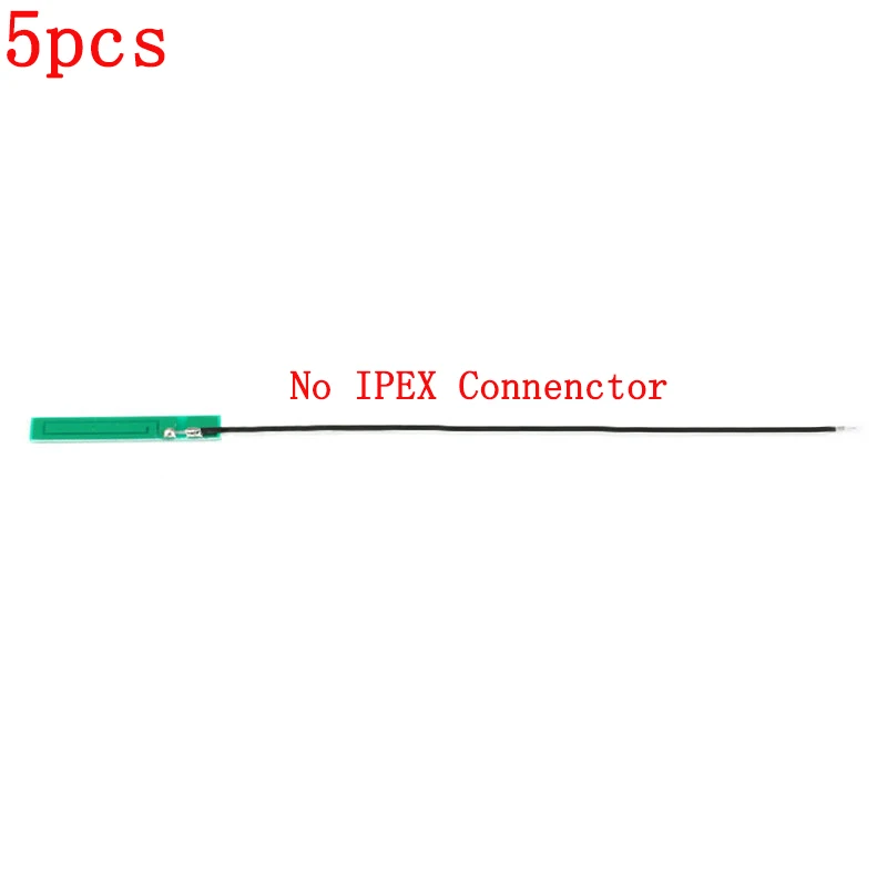 5 шт. Sim800 GSM/GPRS/WCDMA/3g Встроенная печатная плата антенна 1,13 линия 12 см длиной IPEX Разъем 2DBI PCB маленькая антенна - Цвет: No IPEX Connector