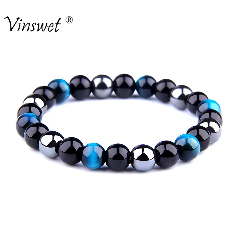 

Men Women Bracelets Beads Tiger Eye Natural Stone Bracelets for Charm Bracelets Men Jewelry Handmade Accessories Gift