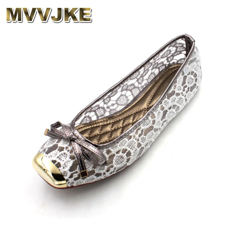 

MVVJKE 2019 Summer Flat Shoes Lace High Quality Big Size Women Shoes Women's Flats Office Ladies Brand Flats