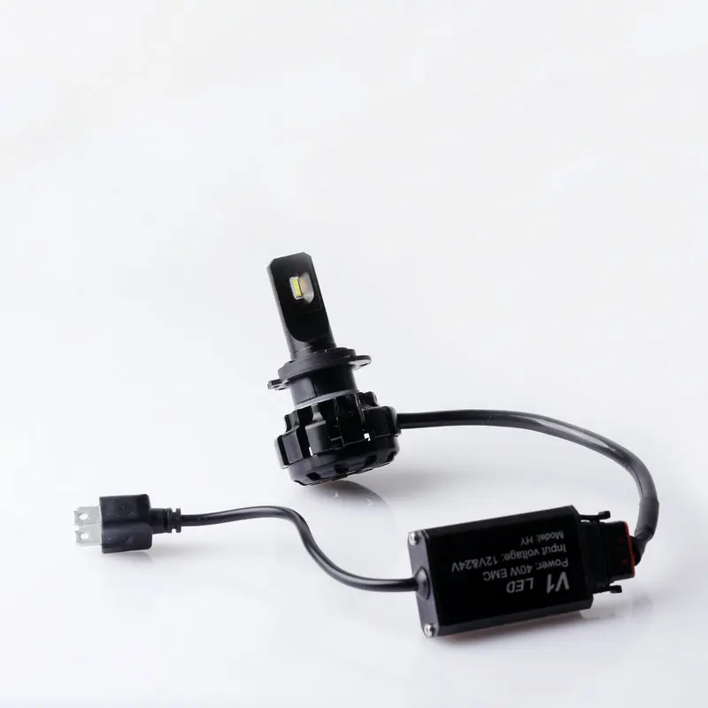 

New V1 LED H7 Car Headlight Bulbs H4 H7 H11 H1 9005 9006 HB3 HB4 Hi-Lo Beam 80W 6000K Auto Headlamp Fog Light DC12v 24v