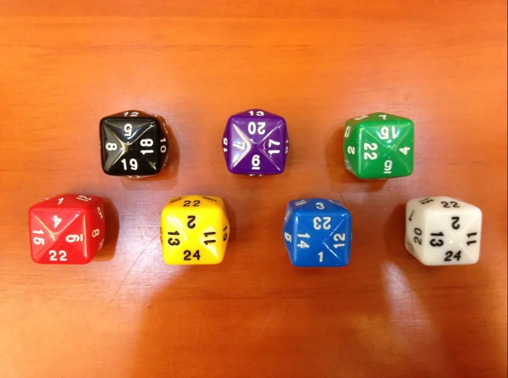 TRPG DND D24 игральные кости 24 twenty-four игра цифровые дети учение интересы реквизит