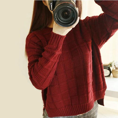 Женский свитер 2015 женский свободная одежда для отдыха открытая Женская модная