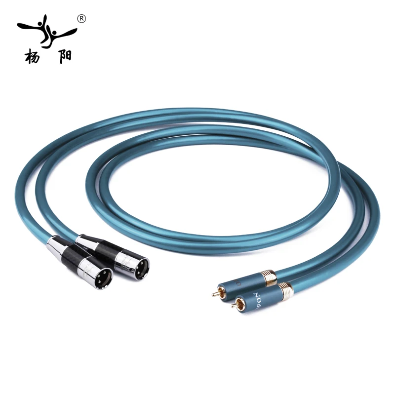 YYAUDIO ORTOFON N8 Hifi RCA к XLR кабель чистый OCC высокое качество 2 штекер кабель|rca to xlr cable|hifi