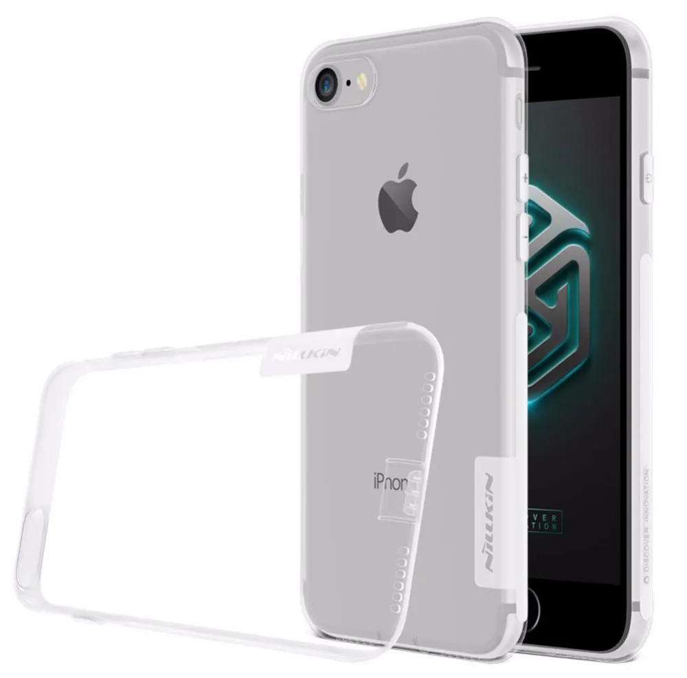 Для iPhone 7 Plus Тонкий чехол Nillkin Nature прозрачный ТПУ протектор для силиконовый (5.5