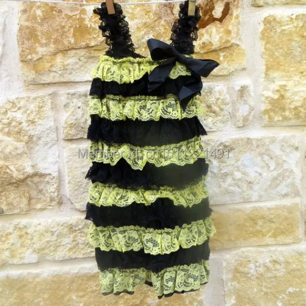 Bee Petti Romper Halloween Costume Retail Bumble Toddler/baby lace Three Size(S M L) |