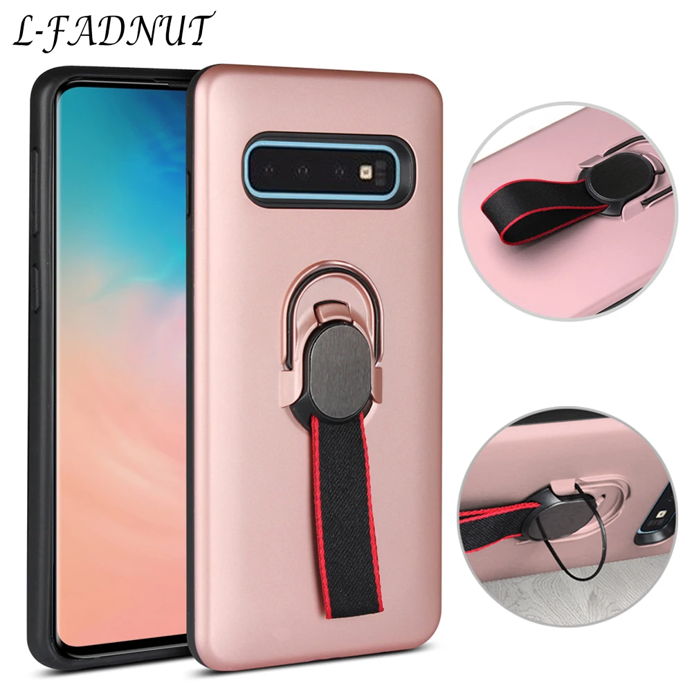 L FADNUT многофункциональный чехол для Samsung Galaxy S10 S10E 5G S9 S8 Plus S7 edge Hybrid PC + Силиконовый