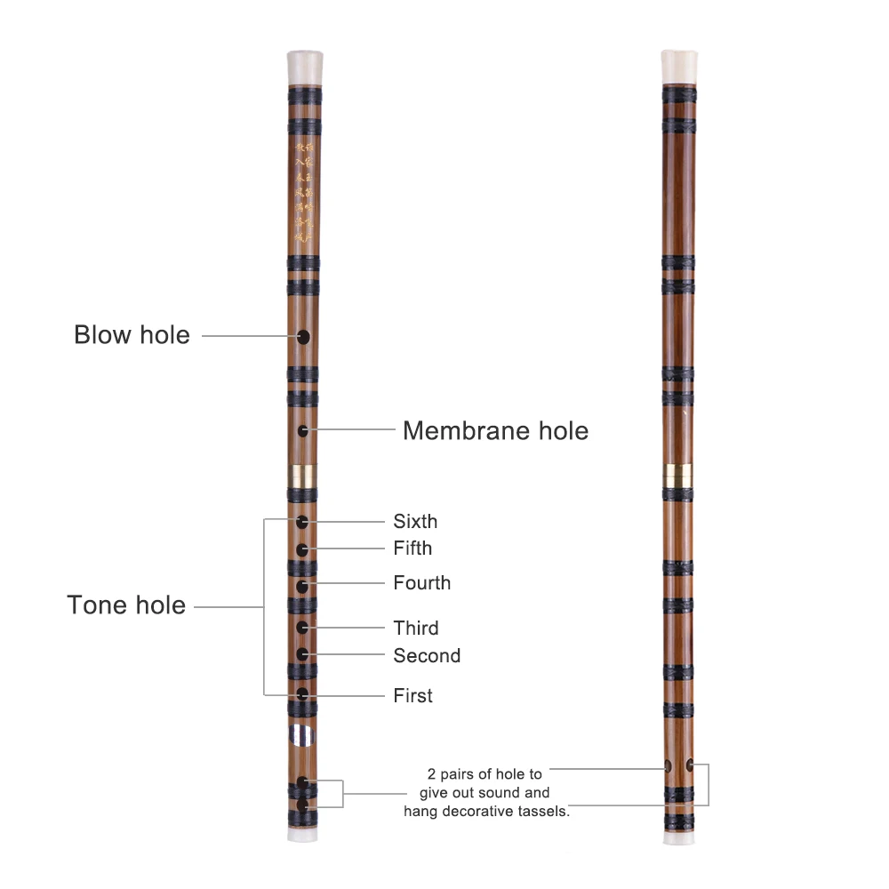 Подключаемая ручной работы горькая бамбуковая флейта/Dizi Традиционный китайский