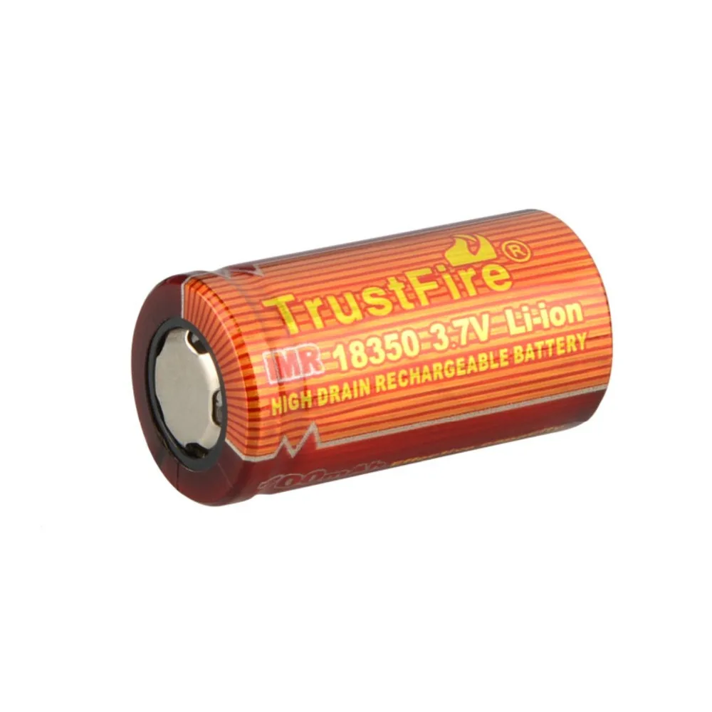Аккумуляторная батарея TrustFire IMR 18350 2 шт./лот для фонарика электронного дыма |