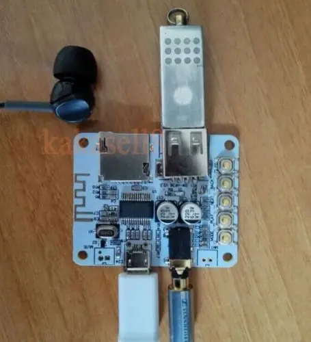 2 шт. Bluetooth аудио приемник USB TF карта MP3 WMA FLAC декодирующий плеер Предварительный